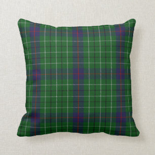 Almohada elegante de la tela escocesa de tartán de