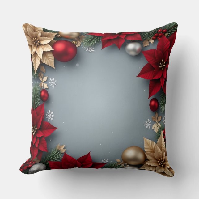 Almohada elegante de Navidad  (Anverso)