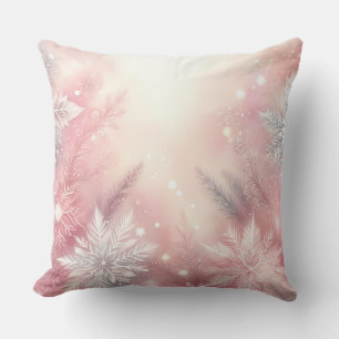 Almohada elegante de Navidad de color púrpura