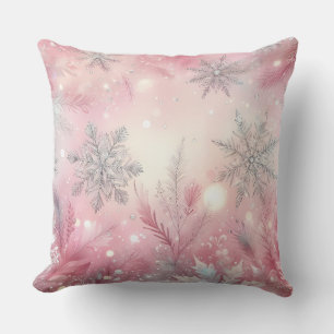 Almohada elegante de Navidad de color púrpura