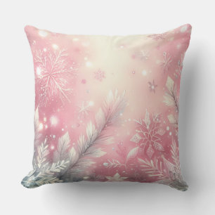 Almohada elegante de Navidad de color púrpura