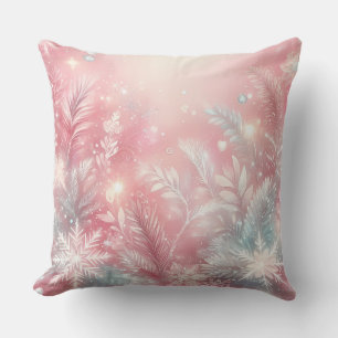 Almohada elegante de Navidad morada para tirar