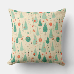 Almohada elegante de Navidad - Rojo y dorado