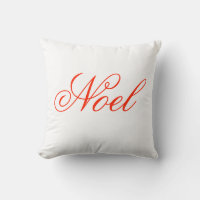 Almohada elegante de Noel de la escritura