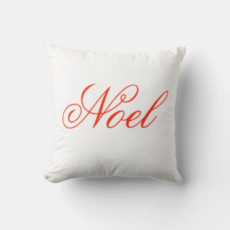 Almohada elegante de Noel de la escritura
