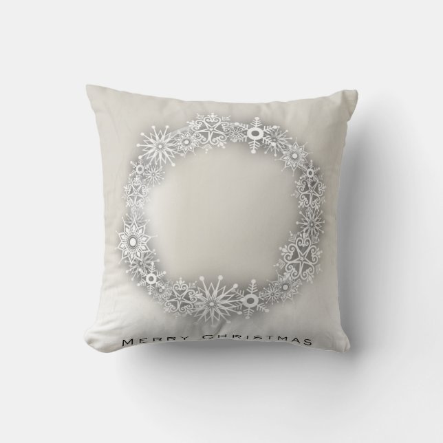 Almohada elegante del navidad de la guirnalda del (Anverso)