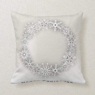 Almohada elegante del navidad de la guirnalda del
