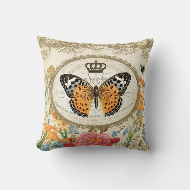 Almohada elegante lamentable francesa de la (Anverso)
