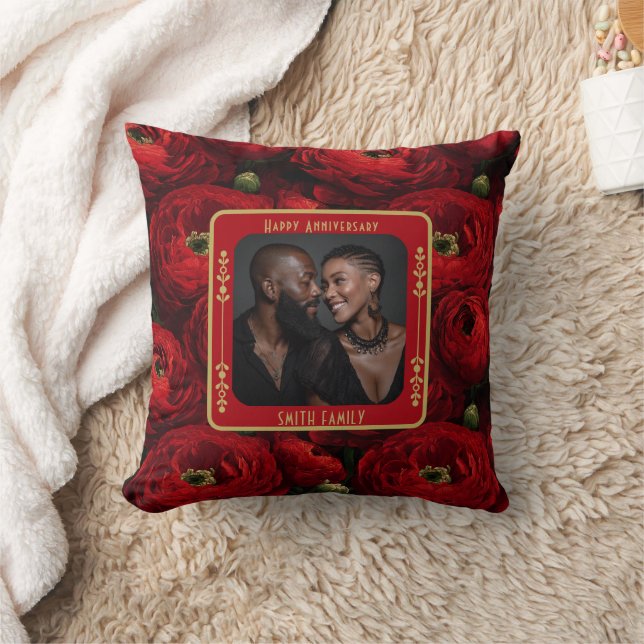 Almohada elegante para el 10º aniversario de bodas (Manta)