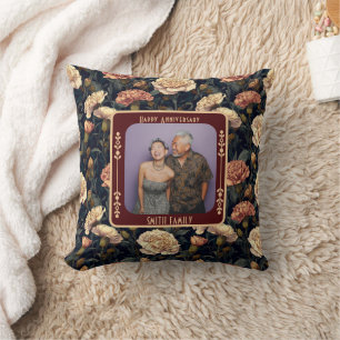 Almohada elegante sentimental del 25 aniversario