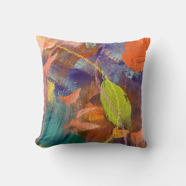 Almohada en diseño de jardín salvaje (Anverso)