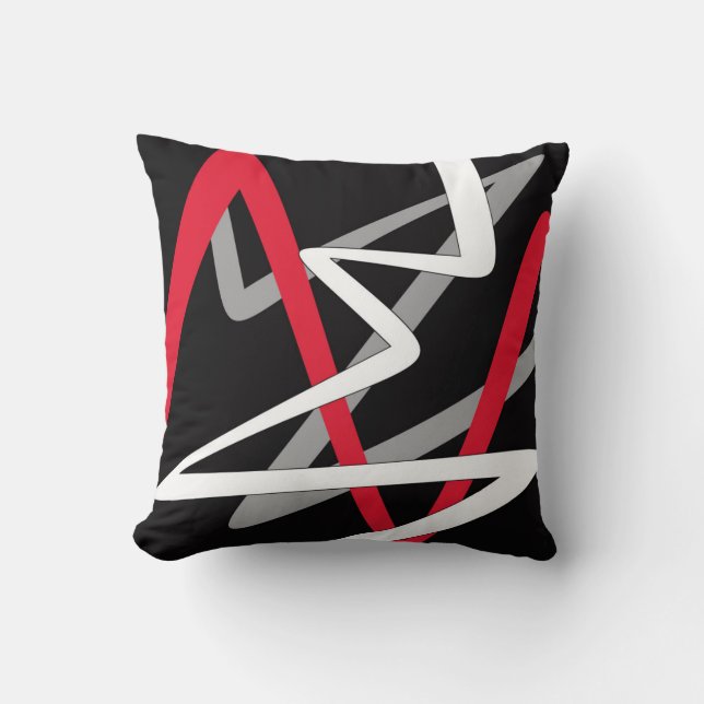 Almohada en estilo abstracto moderno (Anverso)