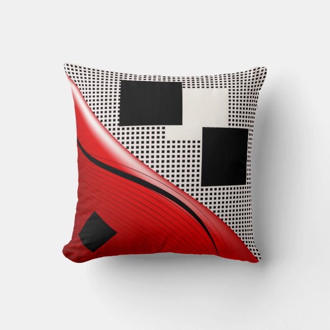 Almohada en estilo abstracto moderno (Anverso)