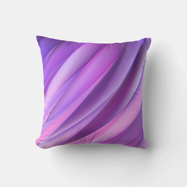 Almohada en estilo abstracto púrpura moderno (Anverso)