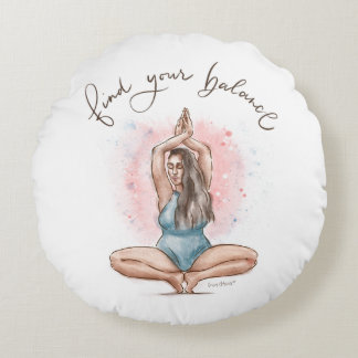 Almohada Encuentra Tu Equilibrio | Postura de Yoga