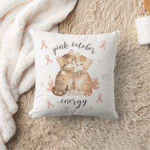 Almohada energética de Octubre Rosa en octubre lle