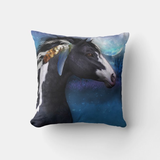 Almohada equina del caballo del alcohol, arte de (Anverso)