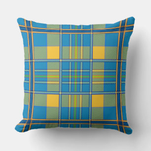 almohada escocesa de tartán de plaid