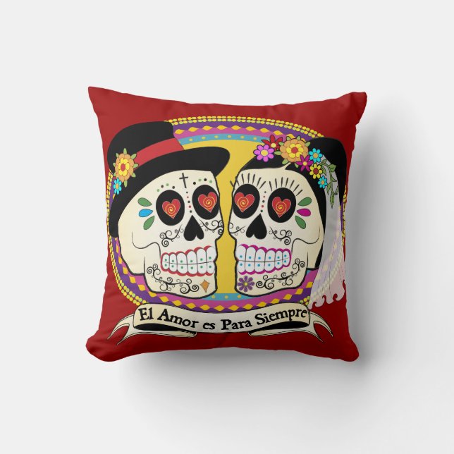 Almohada (española) del Los Novios (Anverso)