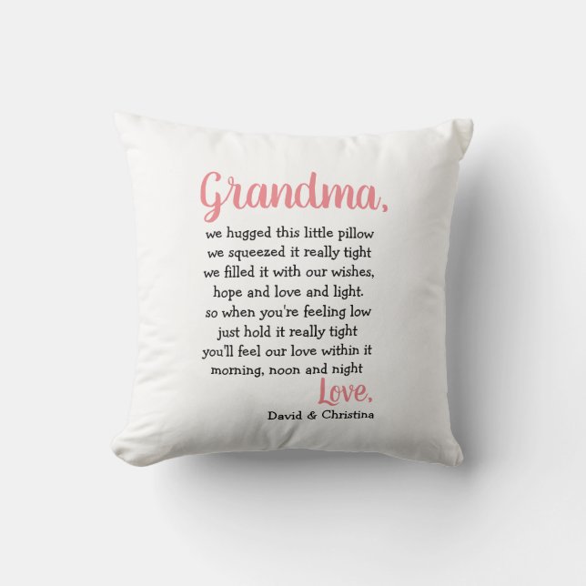 Almohada especial para abrazos y besos de regalo p (Anverso)