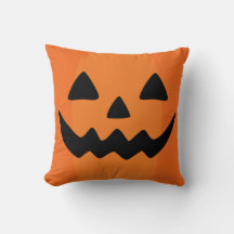 Almohada espeluznante - Cara de calabaza