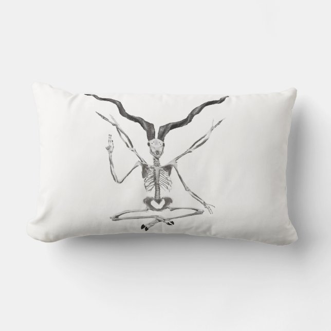 Almohada esquelética de Baphomet (Anverso)