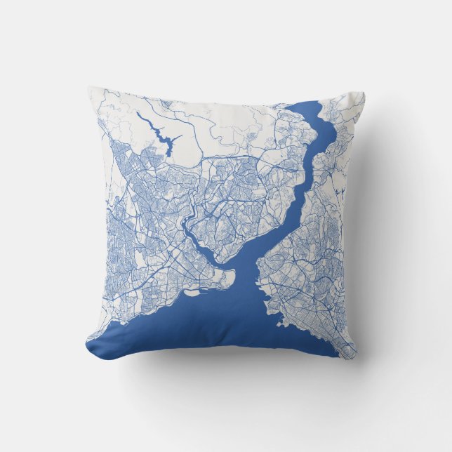 Almohada Estambul Urban Pattern AZUL (Anverso)