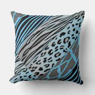 Almohada estampada con rayas de cebra