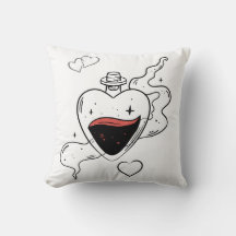 Almohada estética acogedora para decoración de hog