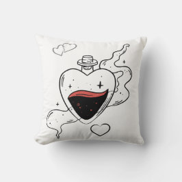 Almohada estética acogedora para decoración de hog