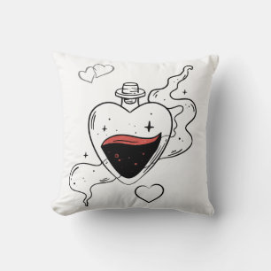 Almohada estética acogedora para decoración de hog