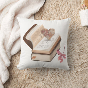 Almohada estética de Dark Academia   Libros antigu