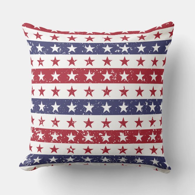 Almohada Estrellas Patrióticas (Anverso)