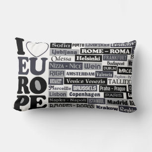 almohada europea de tiro al viajero