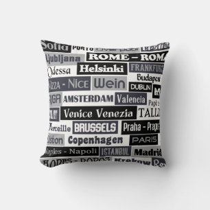 almohada europea de tiro al viajero