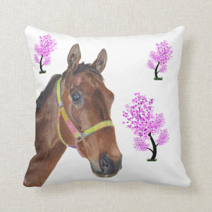 Almohada excelente ecuestre linda del caballo