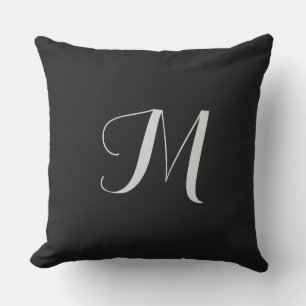 Almohada Exterior 20x20 Monograma Negra