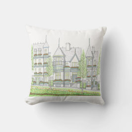 Almohada Exterior; Casa Victoriana con Verde