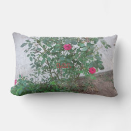 almohada exterior con flores