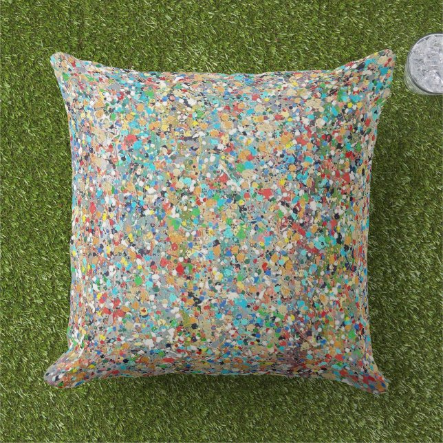 Almohada exterior de 20 x 20 de Confetti (Césped)