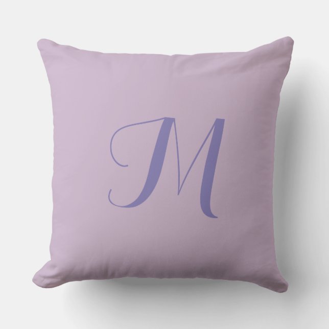 Almohada Exterior de 20x20 con Monograma de Lavand (Anverso)