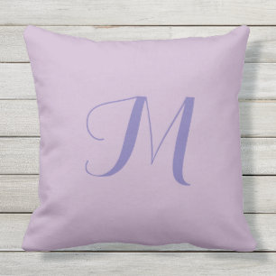 Almohada Exterior de 20x20 con Monograma de Lavand