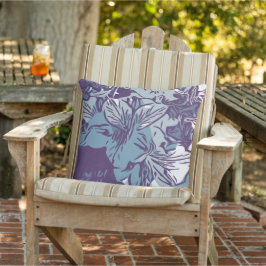 Almohada Exterior de Impresión de Flor Tropical de