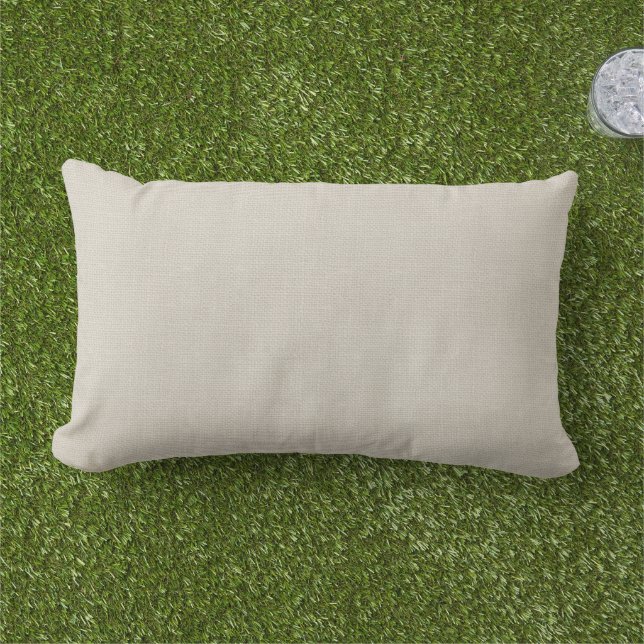 Almohada Exterior de Marfil Rústico Falso Burlap (Césped)