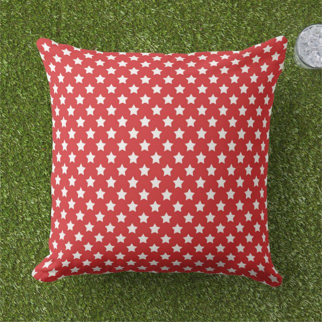 Almohada Exterior Estrellas Patrióticas (Césped)
