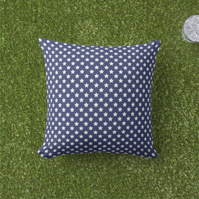 Almohada Exterior Estrellas Patrióticas (Césped)