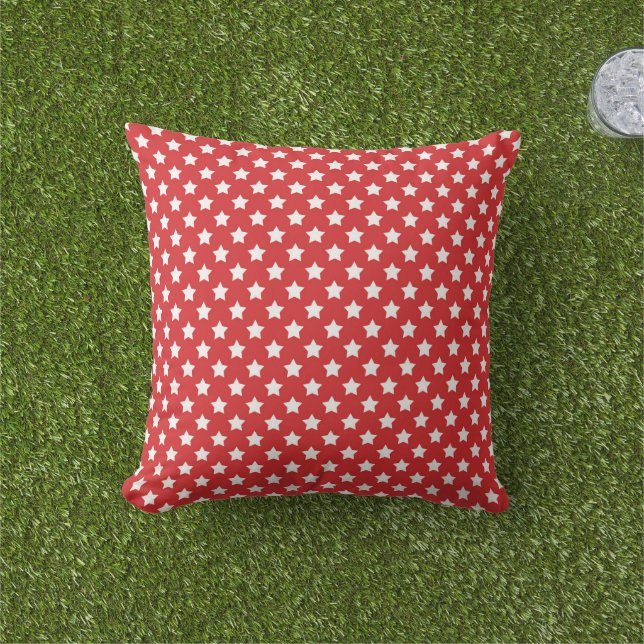 Almohada Exterior Estrellas Patrióticas (Césped)