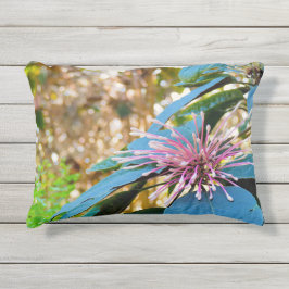 Almohada Exterior Flor Rosa Tropical