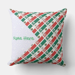 Almohada Exterior Personalizada con Bandera de Méx