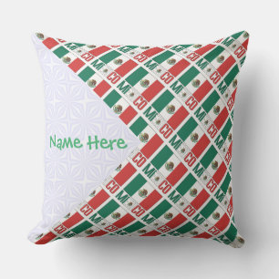 Almohada Exterior Personalizada con Bandera de Méx